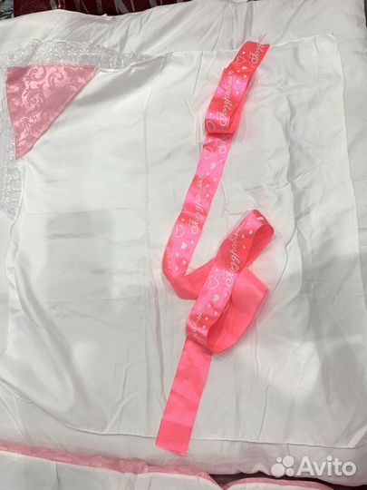 Одеяло-конверт на выписку для девочки (двойня