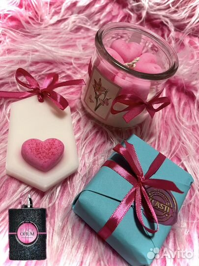 Набор (парфюмированное мыло, маски, бальзам)