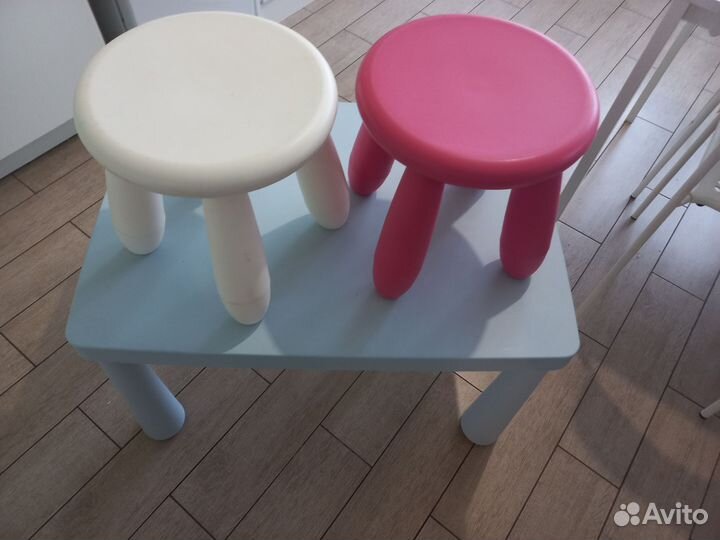 Детский стол и стул IKEA маммут