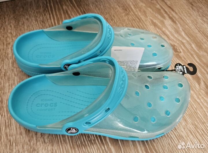 Новые сабо crocs m8/w10