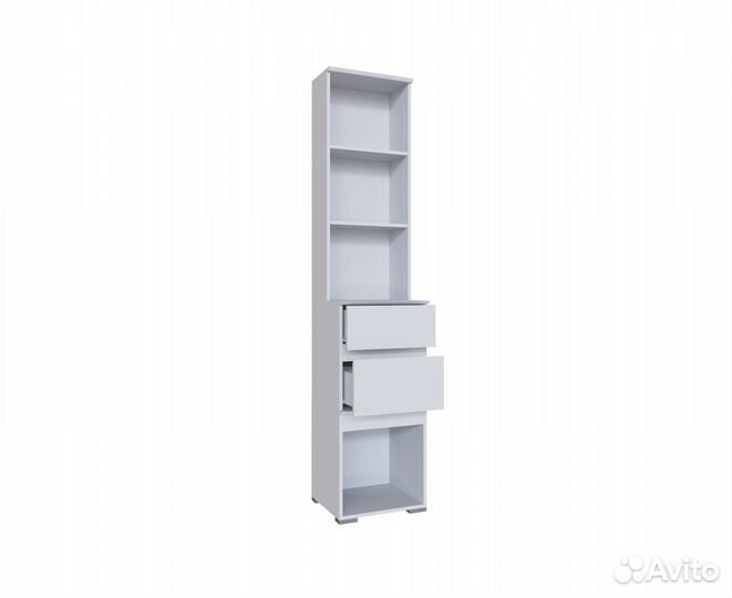 Плейона Тумба с ящиками белый