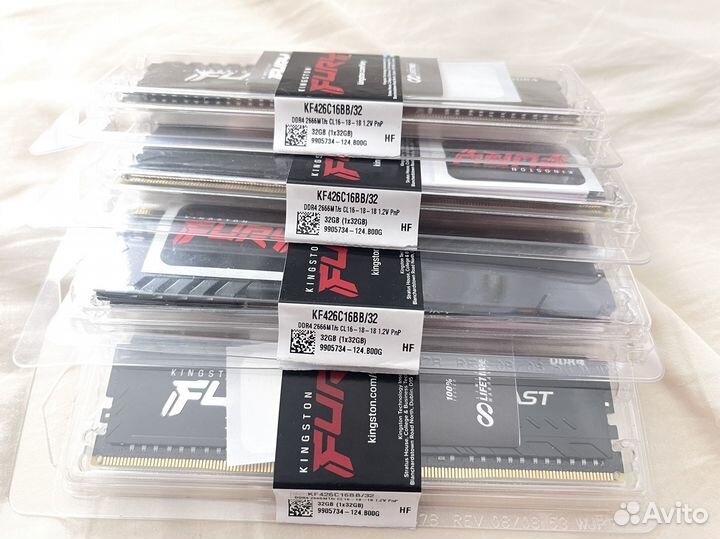 Оперативная память DDR4 128gb (4x32) 2666 мгц