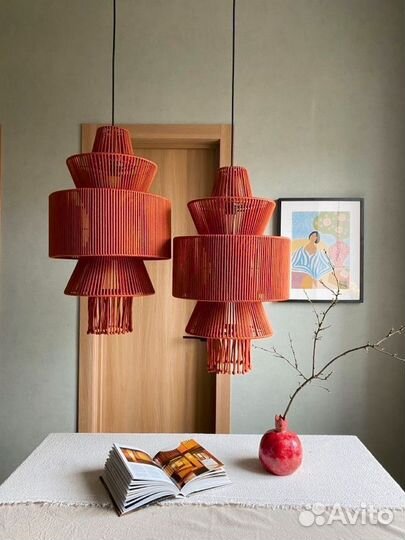 Абажур плетеный