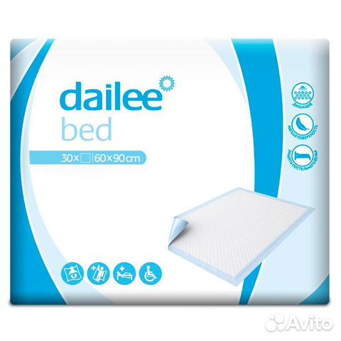 Пеленки одноразовые 60х90 30 штук