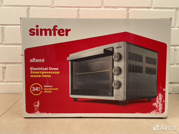 Мини-печь Simfer M3426, 34 л, 1300 Вт