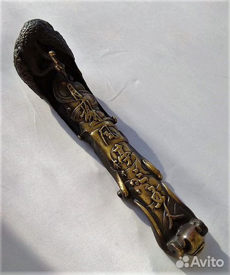 Закладка с Птицей Феникс Статуэтка, Бронза ru*507