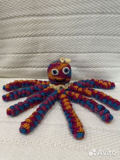 Осьминог вязаный ручная работа