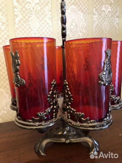 Стаканы винтаж СССР Сказки Пушкина