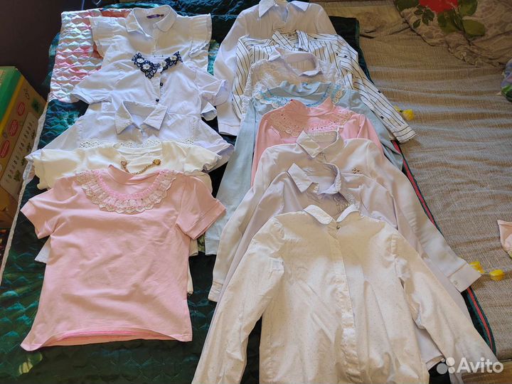 Школьные блузки на девочку 8-10лет