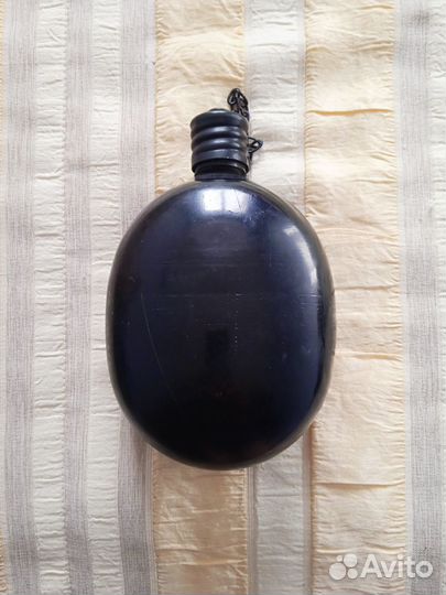 Фляжка черная алюм. без чехла