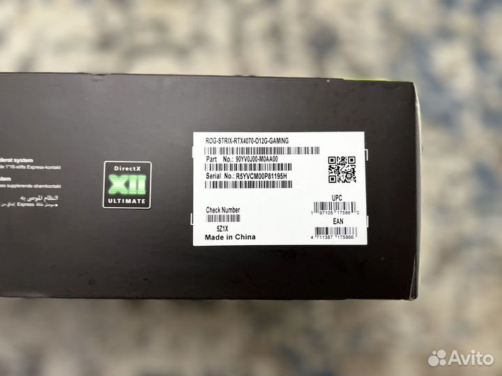 Asus ROG Strix RTX 4070 OC Новые