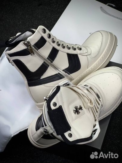 Кеды Rick Owens x Chrome Hearts - Dunks