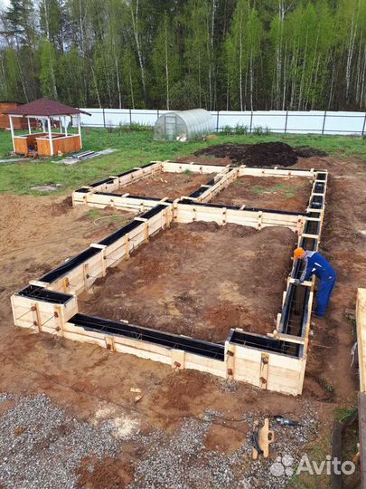 Устройство фундаментов ж/б монолитные работы