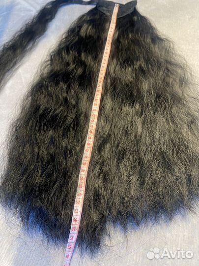 Накладной хвост на липучке термоволосы