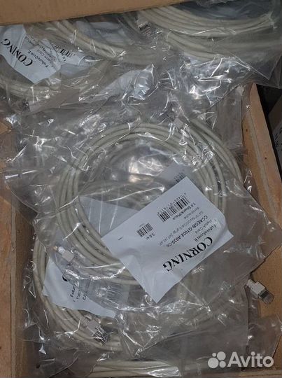 Патч-корд Corning 6A кат. S/FTP 2XRJ45,4P, 3м серы