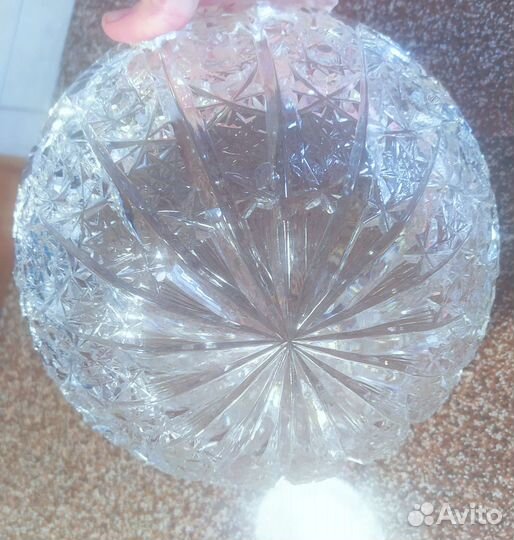 Вазы хрустальные набор из трёх штук