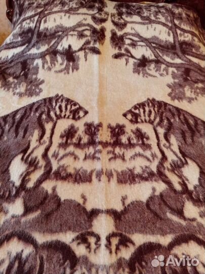 Одеяло ч/ш СССР и Плед махеровый 100