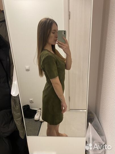 Платье lime под замшу