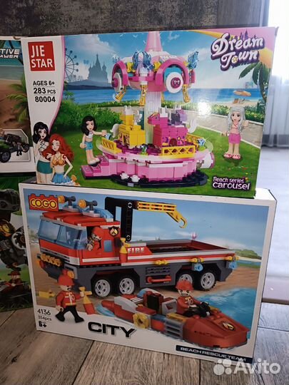 Конструктор пожарная машина новый