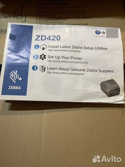 Новый Принтер, для печати этикеток Zebra ZD420