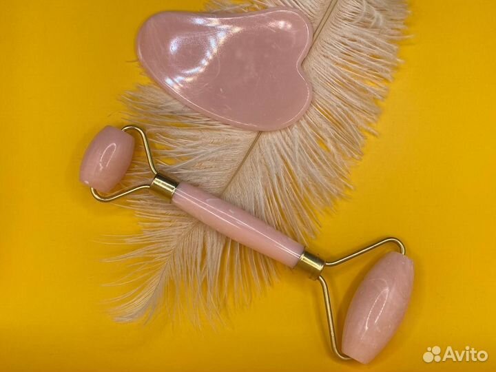 35774 Массажер для похудения с розовым кварцем