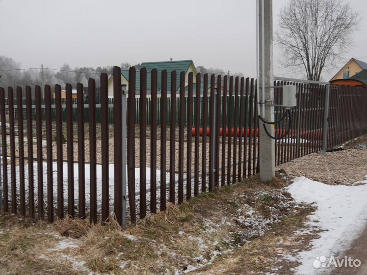 Откатные ворота с установкой