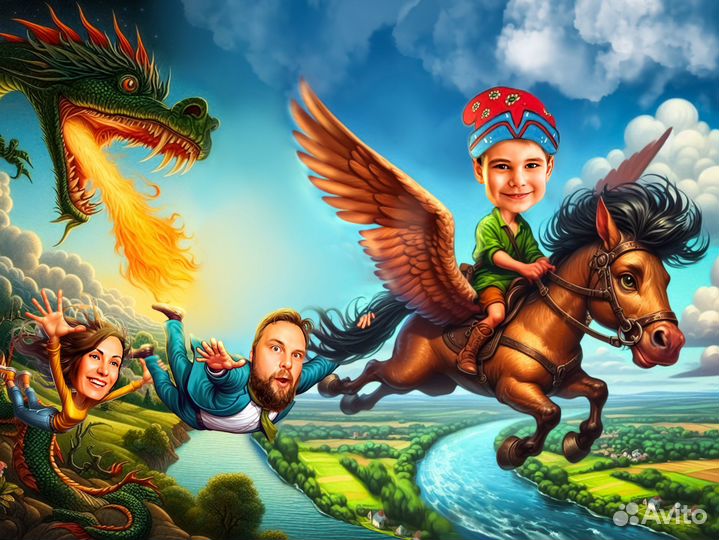 Шарж по фото на заказ в Челябинске