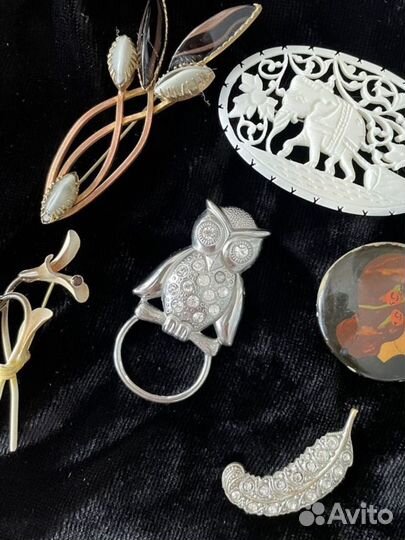 Броши,кольца и серьги ретро Чсср
