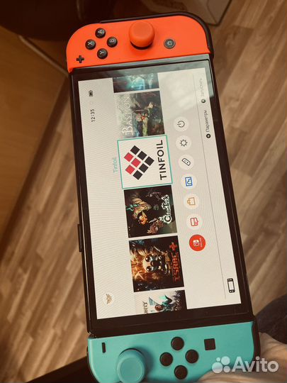 Nintendo switch oled - прошитая (hwfly + 512GB)