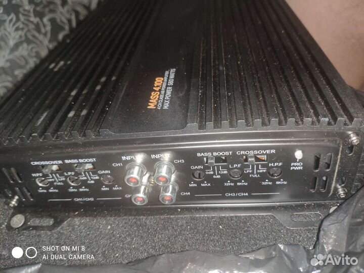 Сабвуфер и усилитель