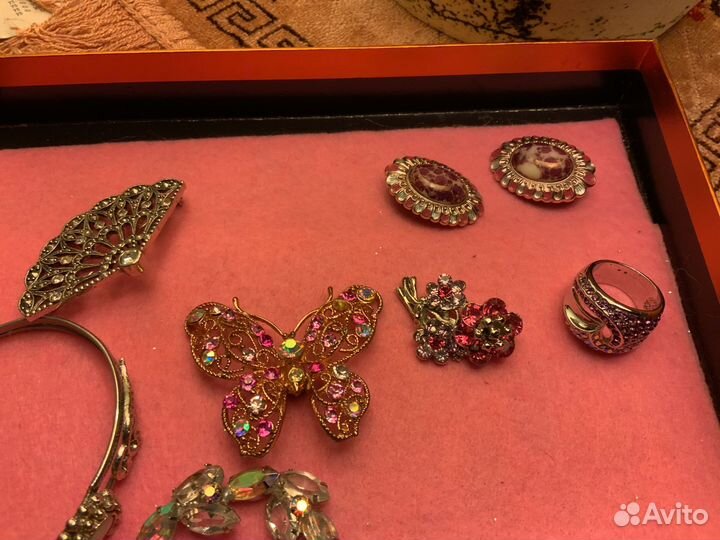 Брошь винтажная чехия,сша 50-60 годы