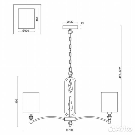 Люстра Freya Riverside FR1007PL-07BS