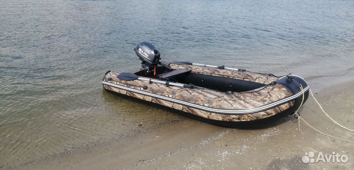 Лодочный мотор Сиа про 5 4т и лодка муссон 3.20