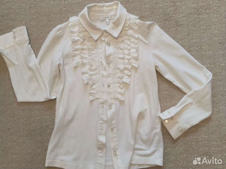 Блузка школьная 128 фирма silver spoon