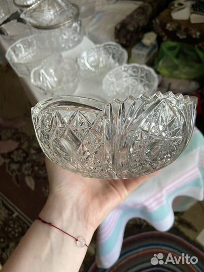 Хрустальный салатник СССР