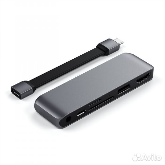 Адаптер Satechi Mobile Pro Hub SD USB-C Space Gray