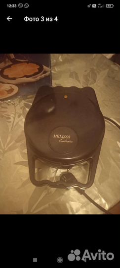 Электрическая вафельница новая