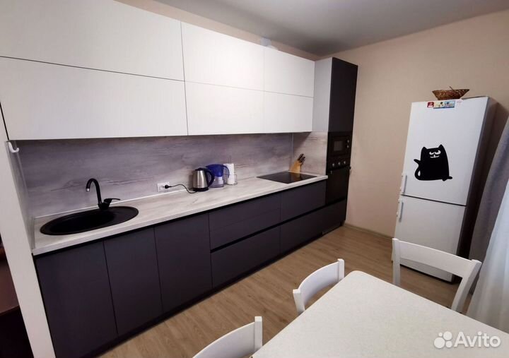 Прямая кухня с мдф фасадами