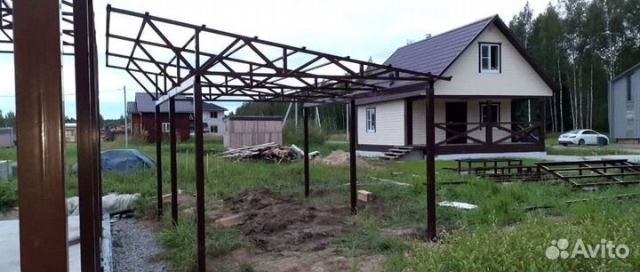 Каркас навеса на заказ