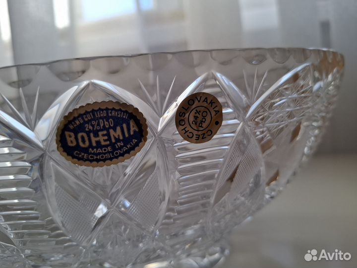 Новая хрустальная ваза-ладья, Чехословакия