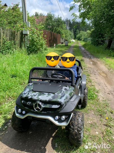 Детский электромобиль Mercedes Unimog