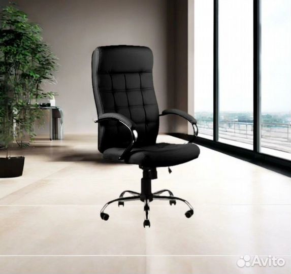 Кресло руководителя Стиль хром
