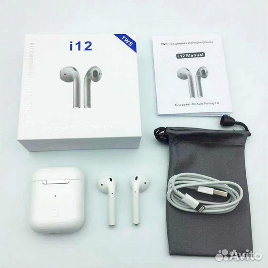 Беспроводные наушники i12 TWS 5.0