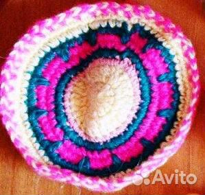 Салфетка вязаная под горячий кофе, подстаканника