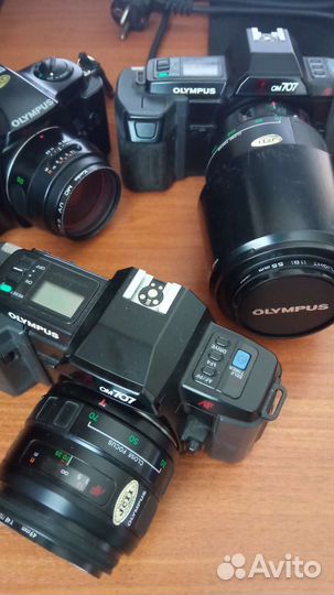 Система Olympus AF, 3 камеры, 3 объектива к ним