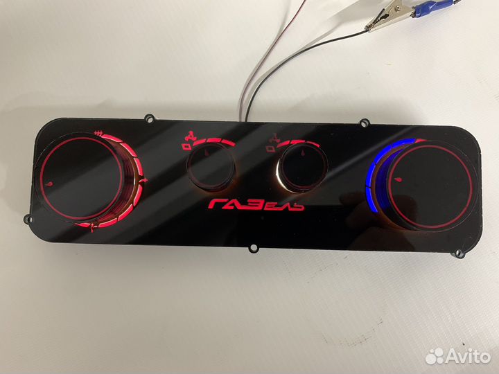 Панель блока отопителя светодиодная Газель