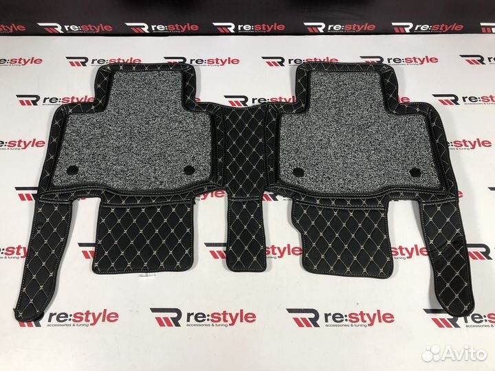 Ковры салона 3D Toyota Rav4 12-19г Левый руль 002