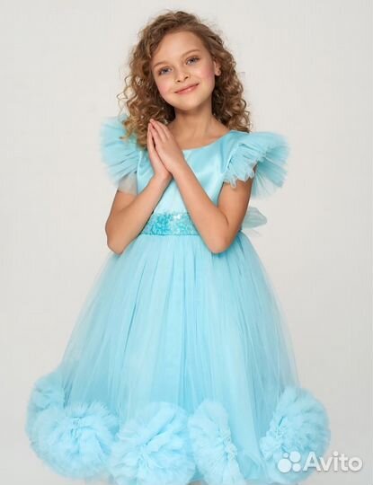 Нарядное платье для девочки 122-128