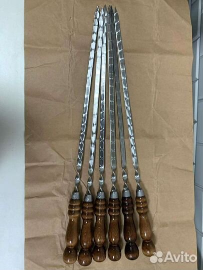 Шампура с деревянной ручкой