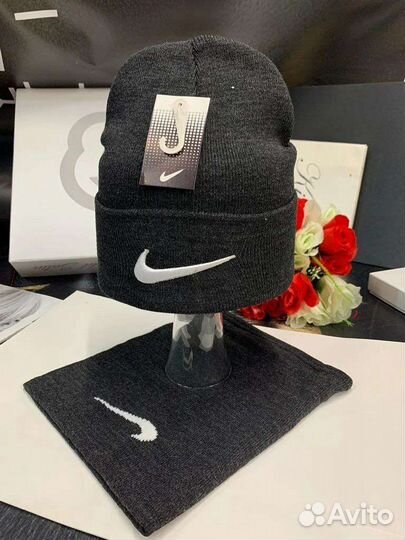 Набор шапка + снуд (шарф) осень/зима